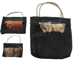 Hessian black bags for classroom
