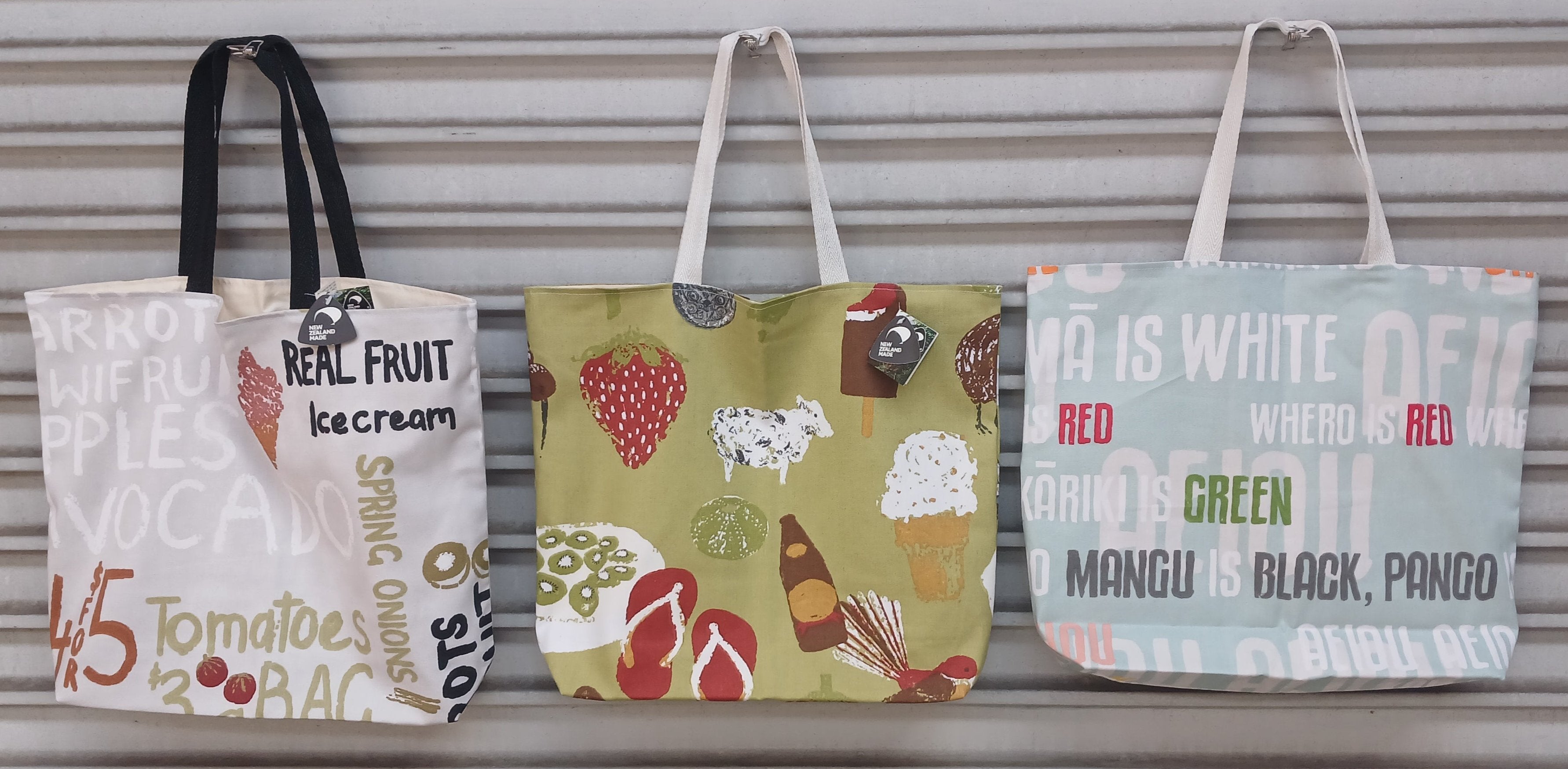 Kiwiana Cotton Shopping Bags