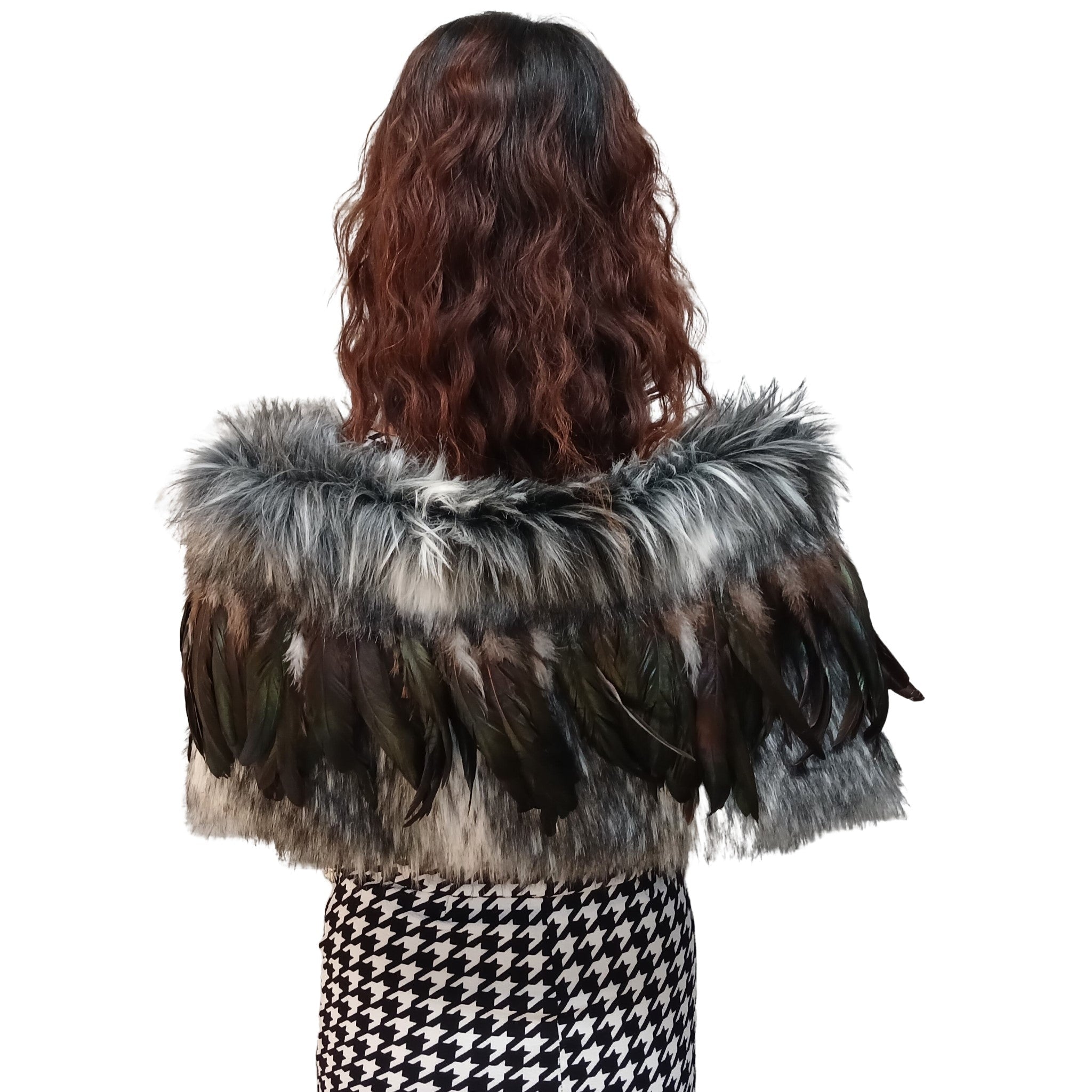 Shoulder Korowai (Quarter Korowai) BLACK RURU
