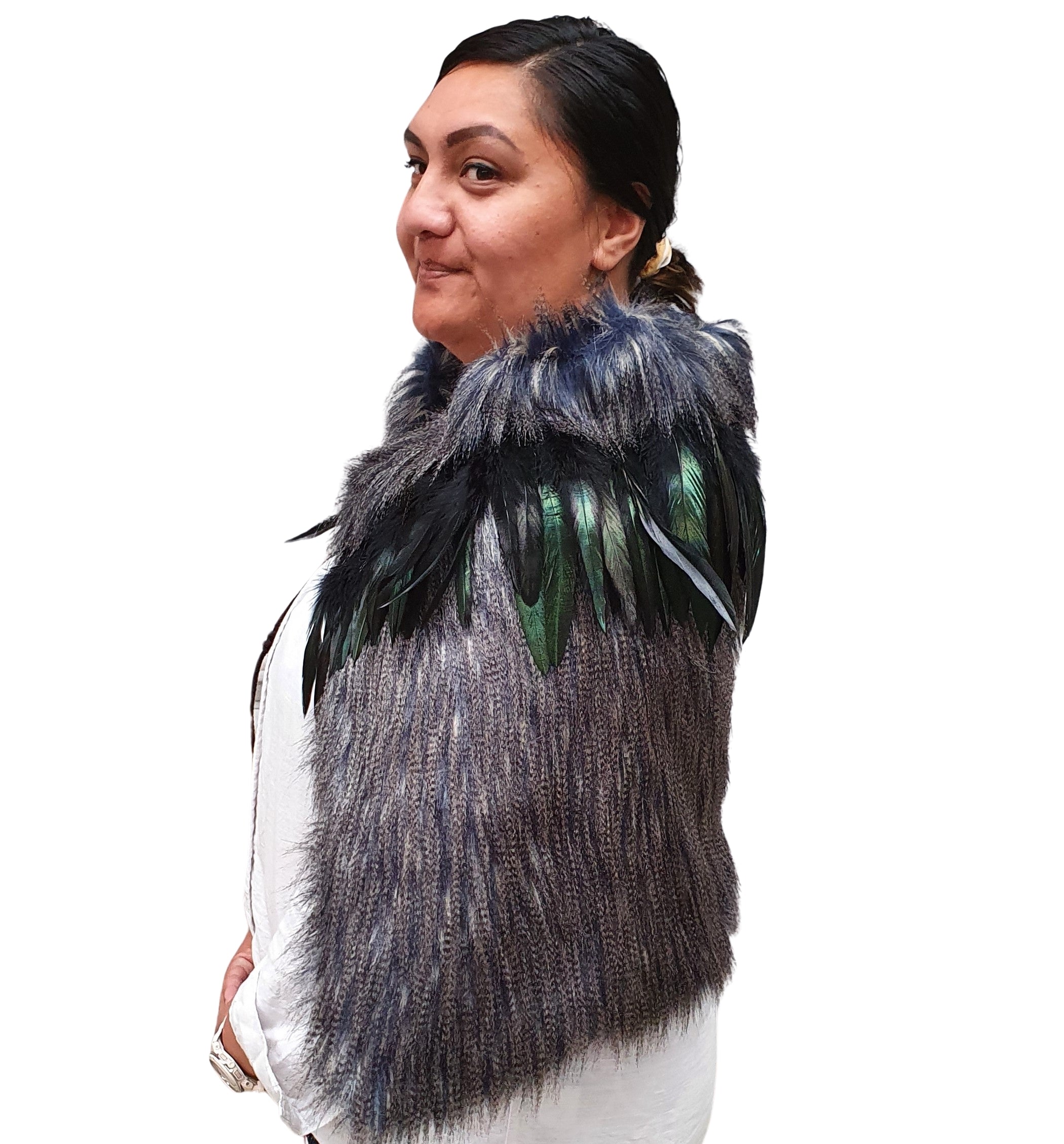 Child's Korowai or Adult's Half BLUE