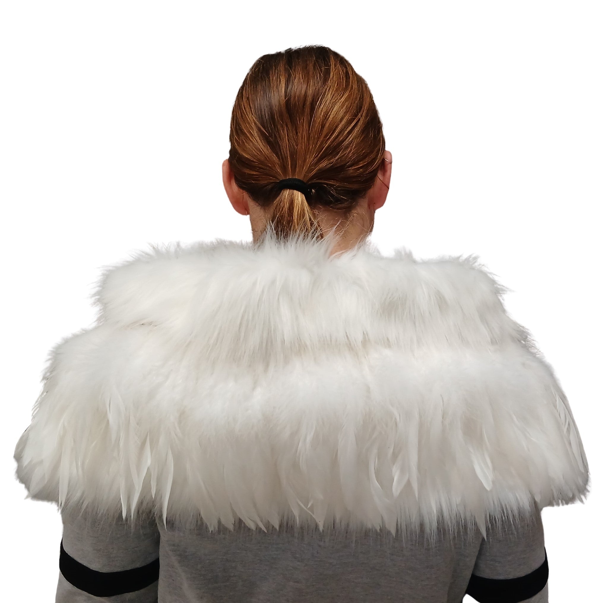 Shoulder Korowai (Quarter Korowai) WHITE WEDDING