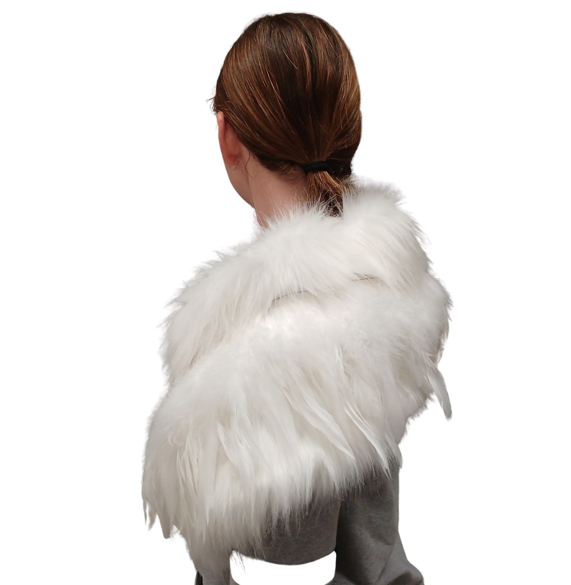 Shoulder Korowai (Quarter Korowai) WHITE WEDDING