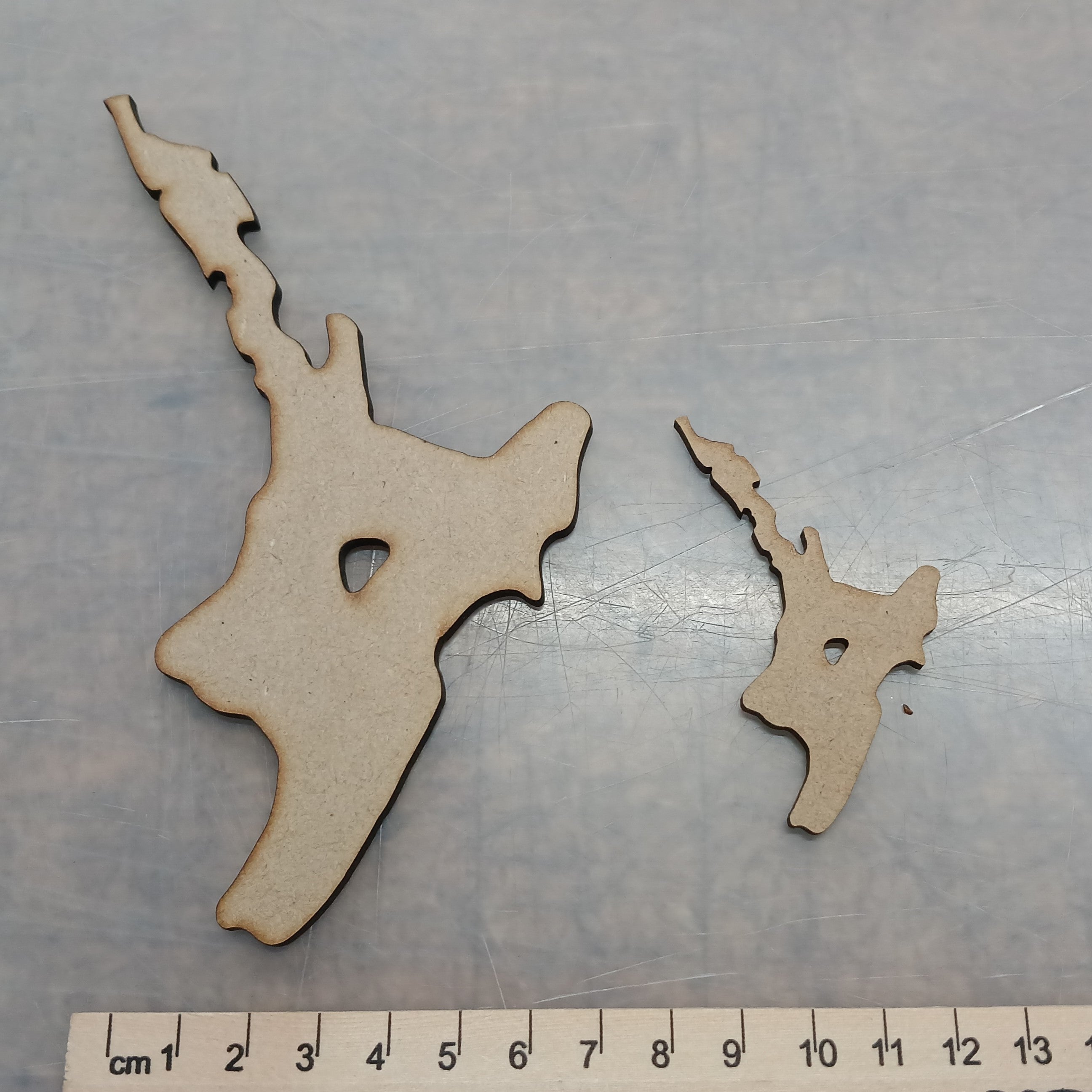 NZ Map Wood Shapes