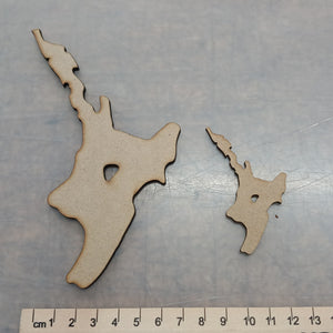 NZ Map Wood Shapes
