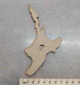 NZ Map Wood Shapes