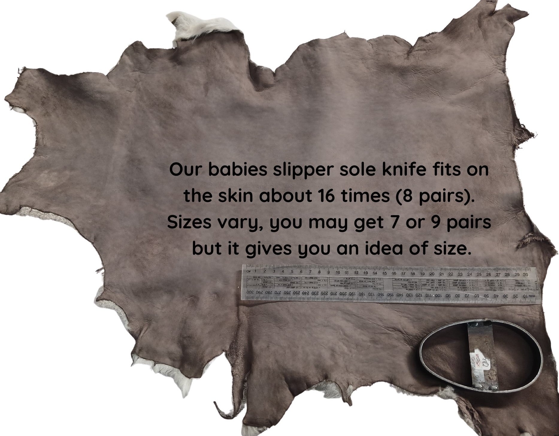 Slink Lamb Skins; Dark Brown