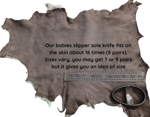 Slink Lamb Skins; Dark Brown