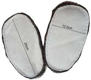 Crocheted Adult Slippers; NZ Wool.