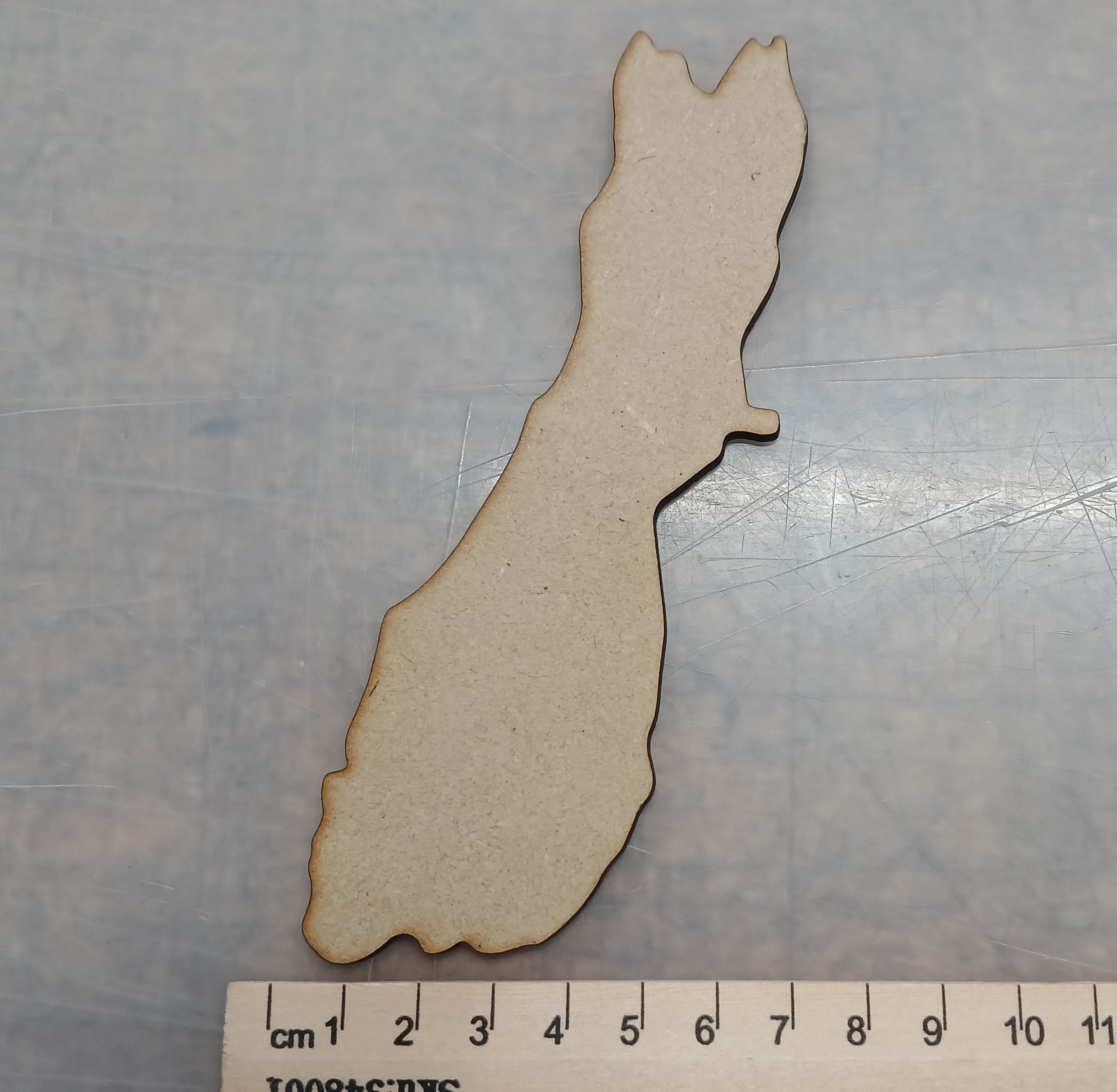 NZ Map Wood Shapes