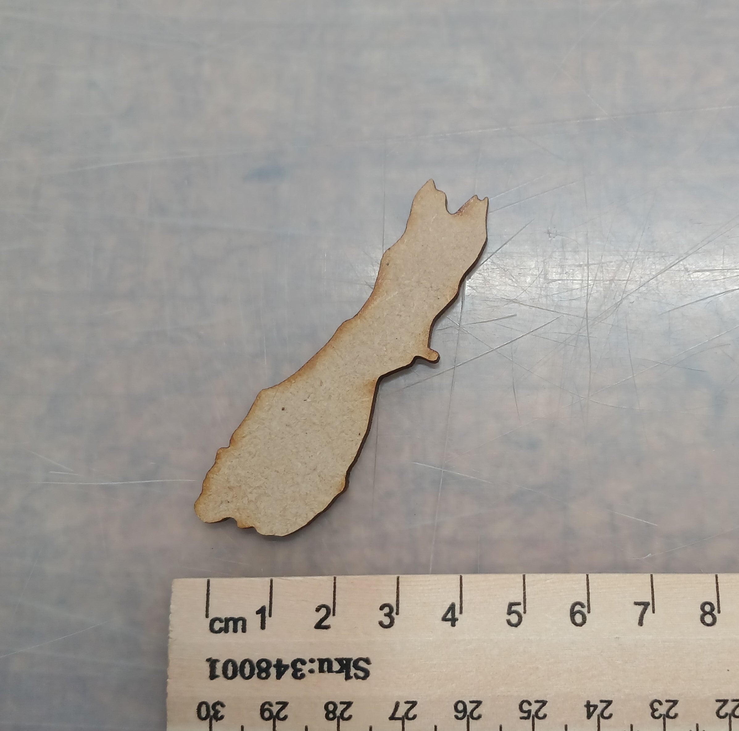 NZ Map Wood Shapes