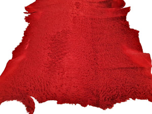 Slink Lamb Skins; Red