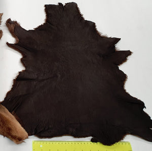 Beta Lamb Skins; Brown with Dark Brown Back