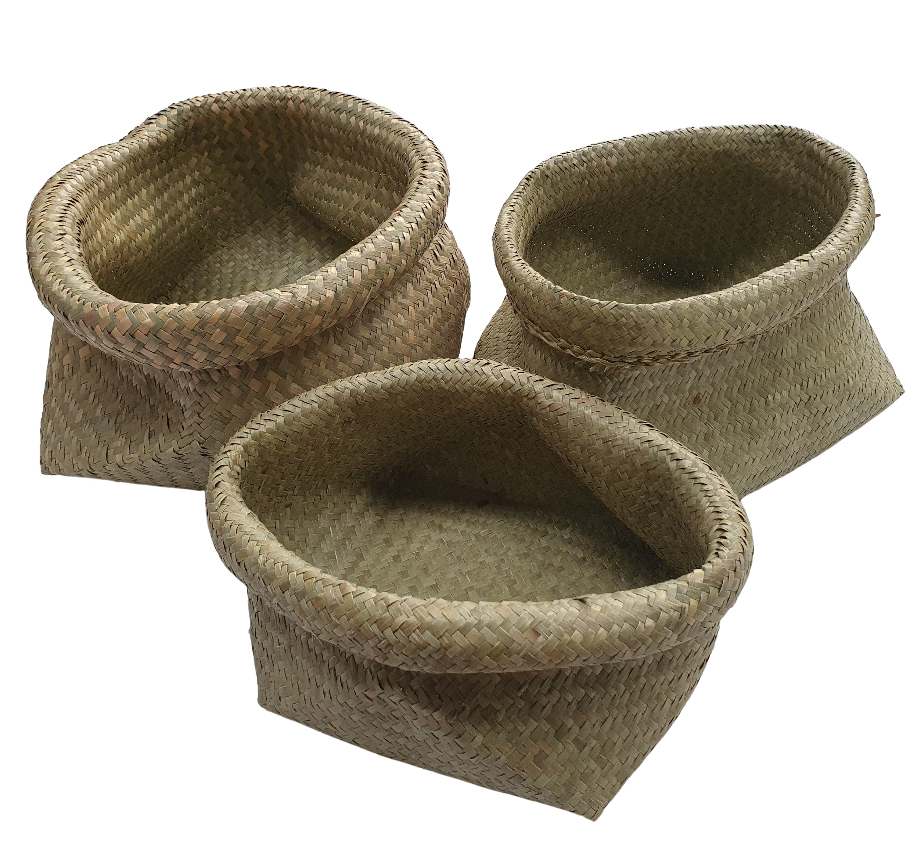 Basket Set with Roll Edges