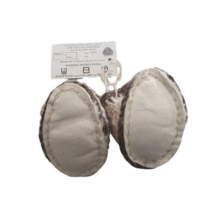 Sheepskin Sole Crochet Slippers