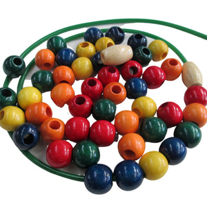 Tube for threading beads onto in New Zealand early childhood