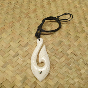 Bone Pendant Large Hei Matau (hook)