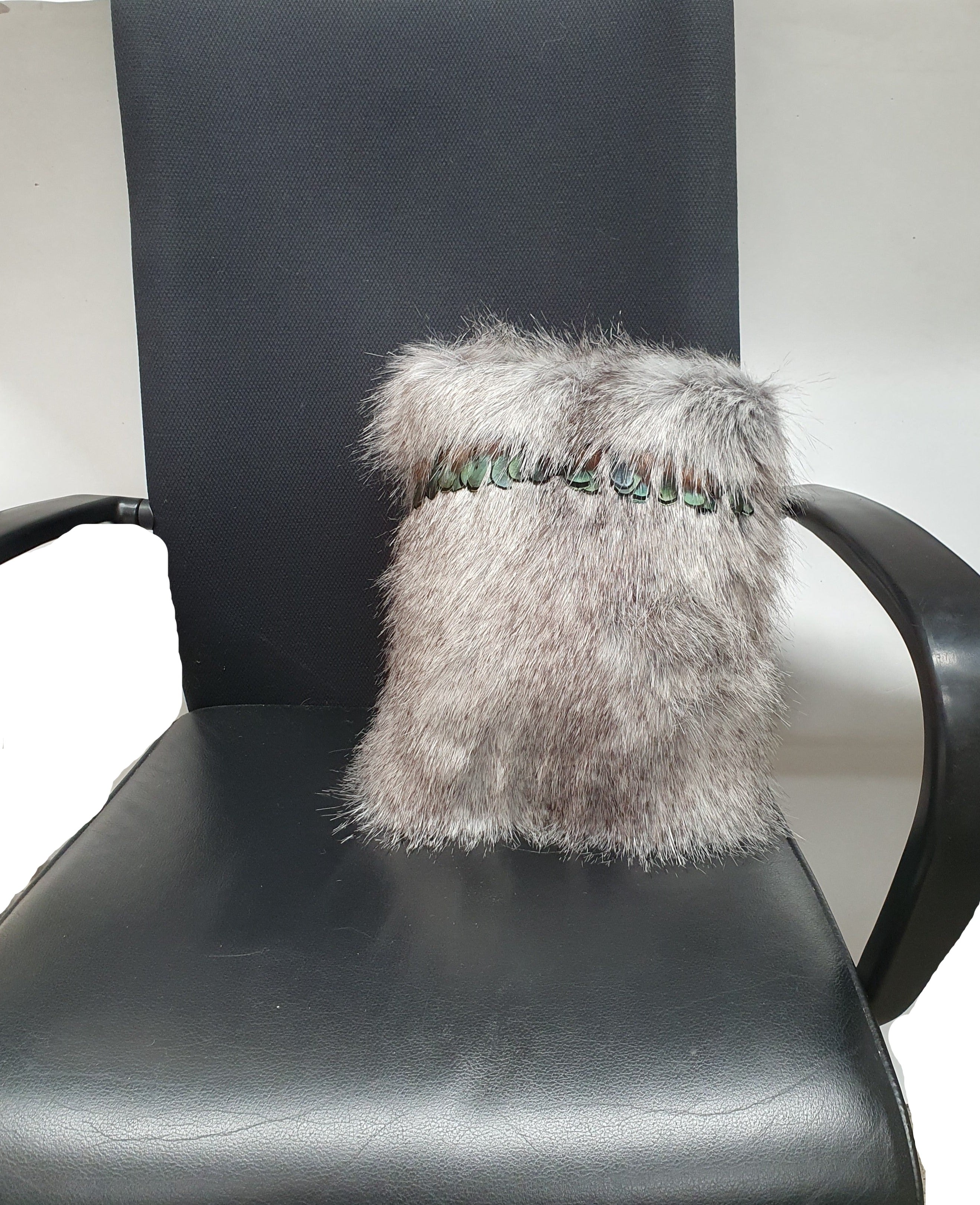 Grey Ruru Cushion Small