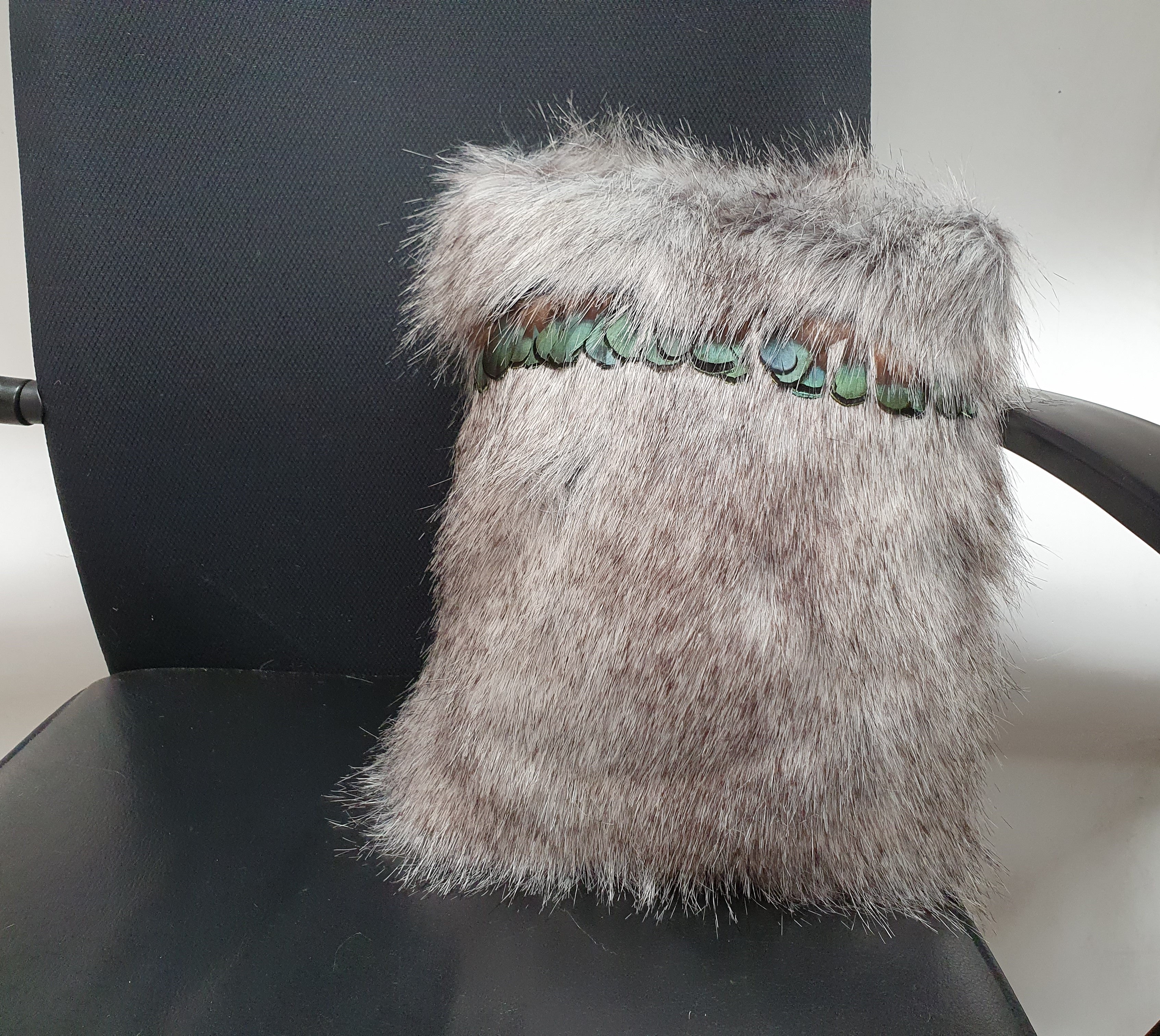 Grey Ruru Cushion Small
