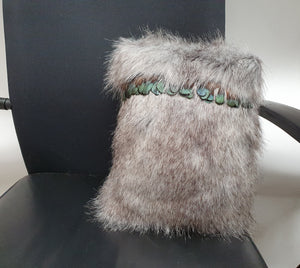 Grey Ruru Cushion Small