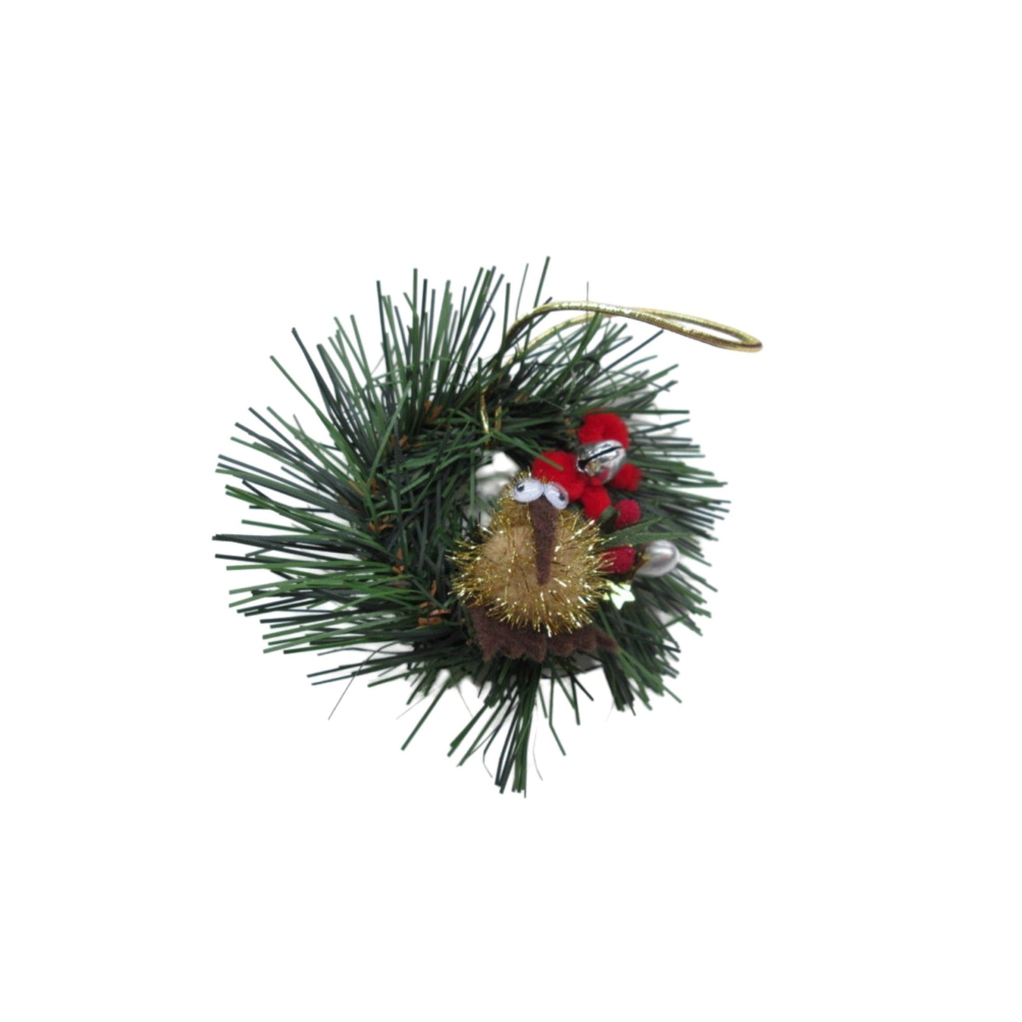 christmas kiwi decoration on wreath made in new zealand