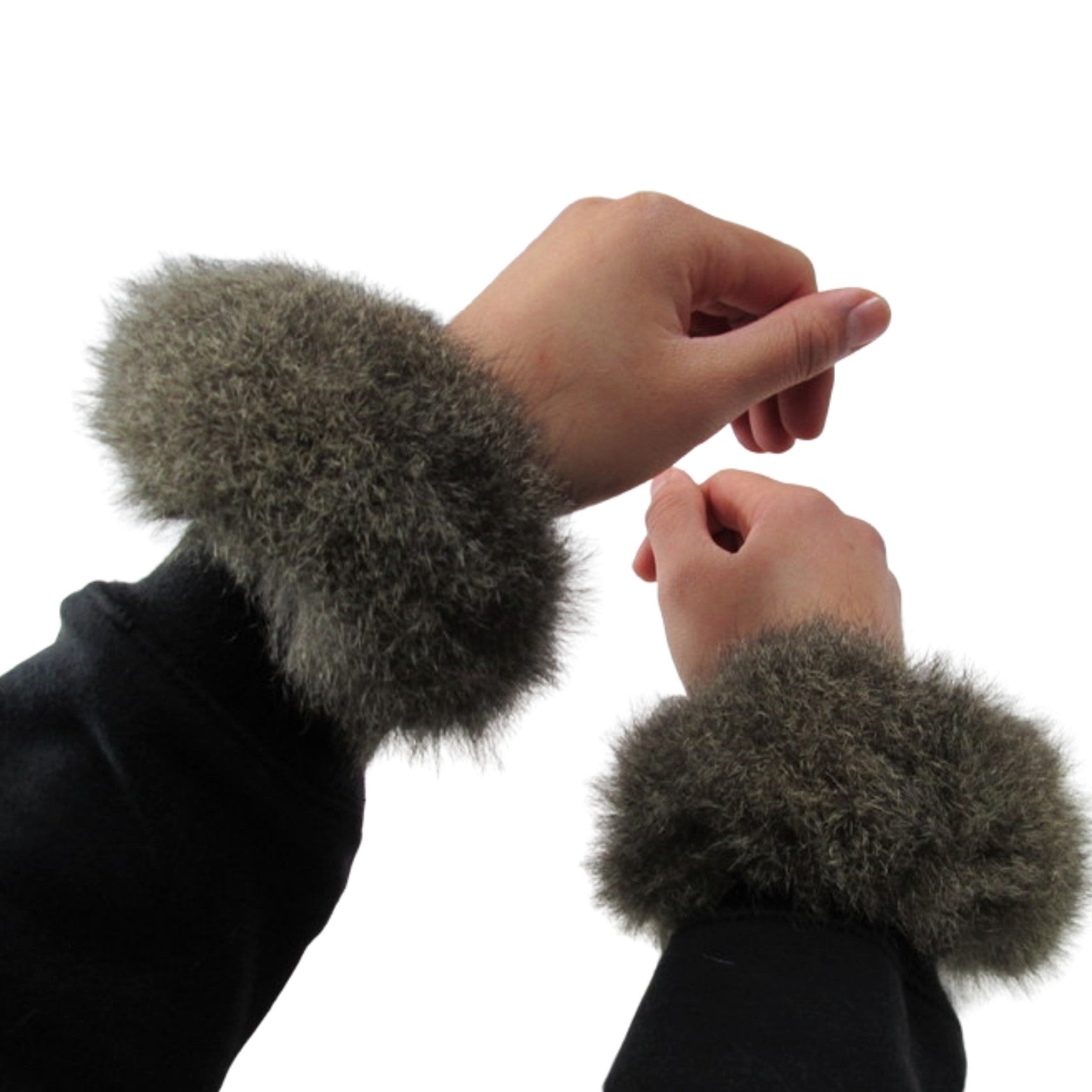Wrist Cuffs made from possum fur