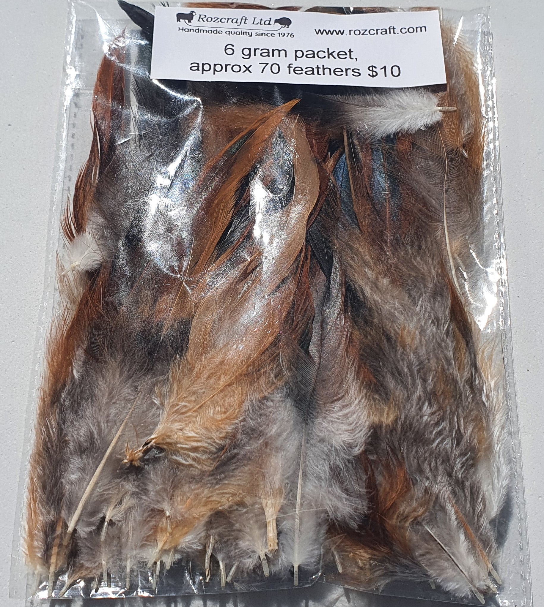 Rooster Feathers Loose, Natural (Undyed)