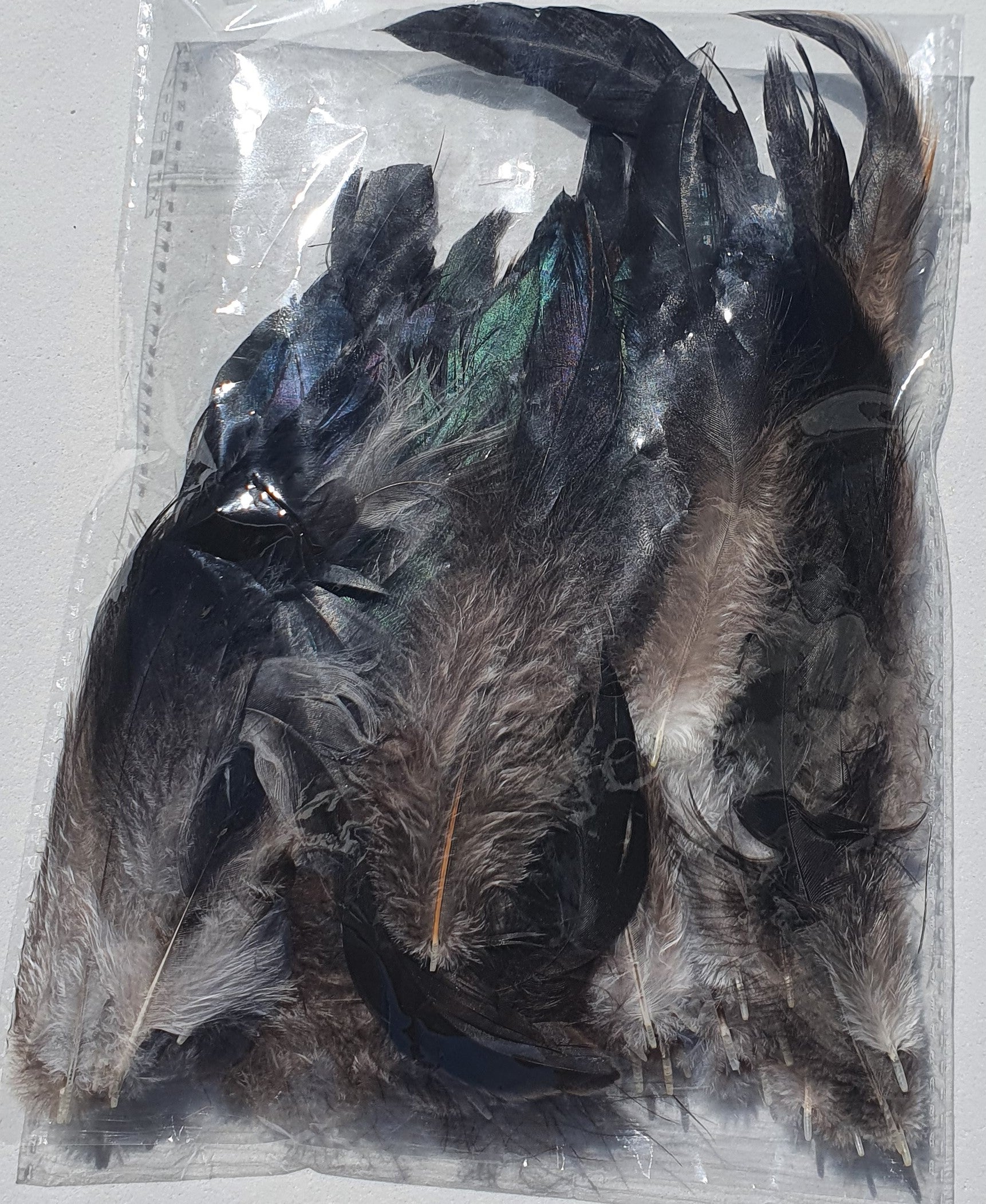 Rooster Feathers Loose, Natural (Undyed)