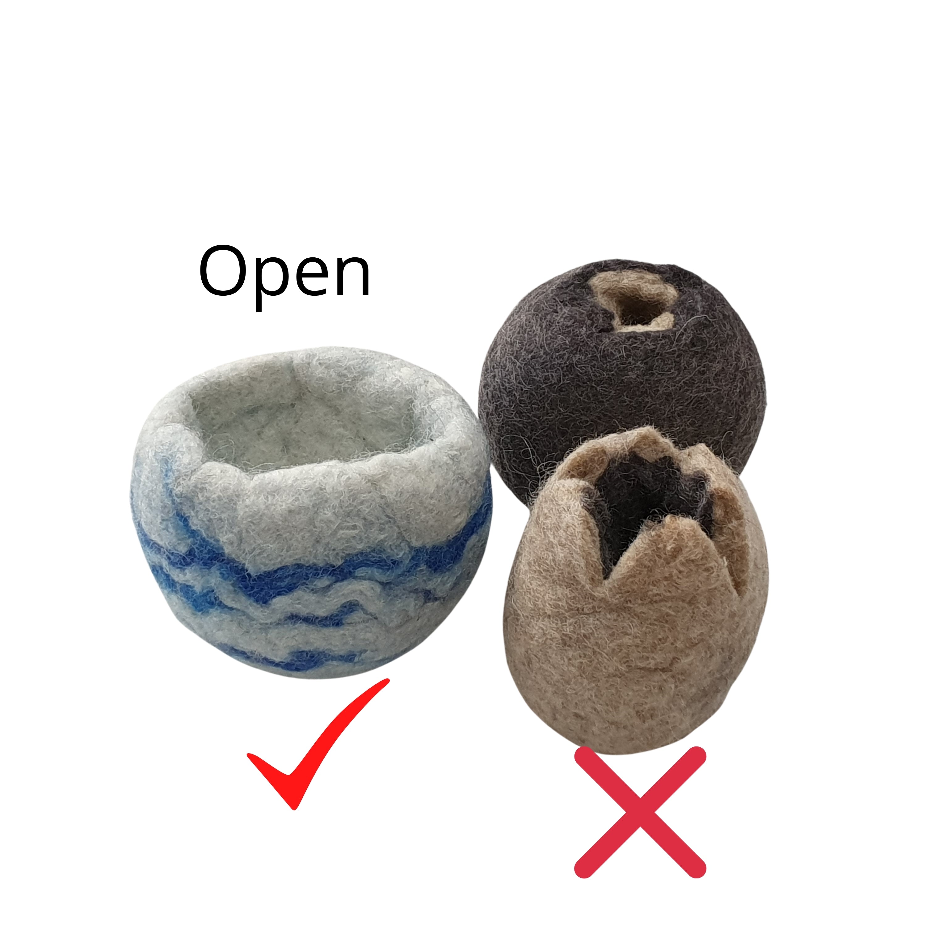 Wool pot plant holder
