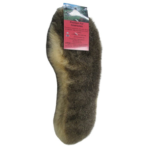 shoe liners natural possum fur 