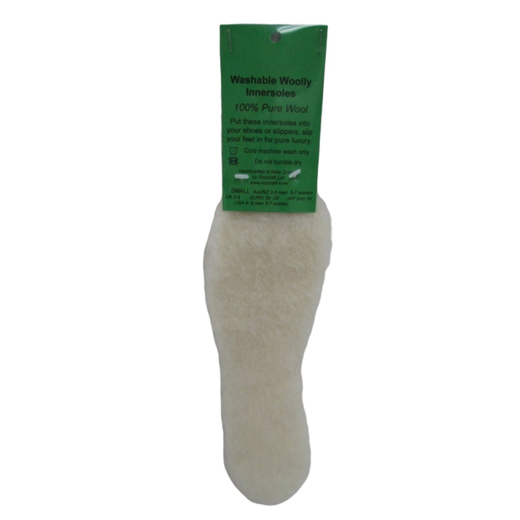 Washable wool innersoles