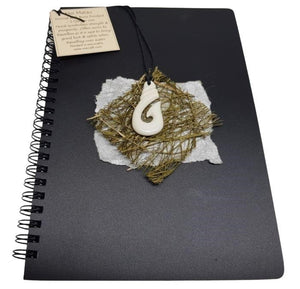 Journal with Bone Pendant