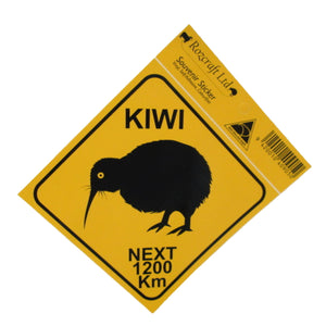 Kiwi Roadsign Sticker