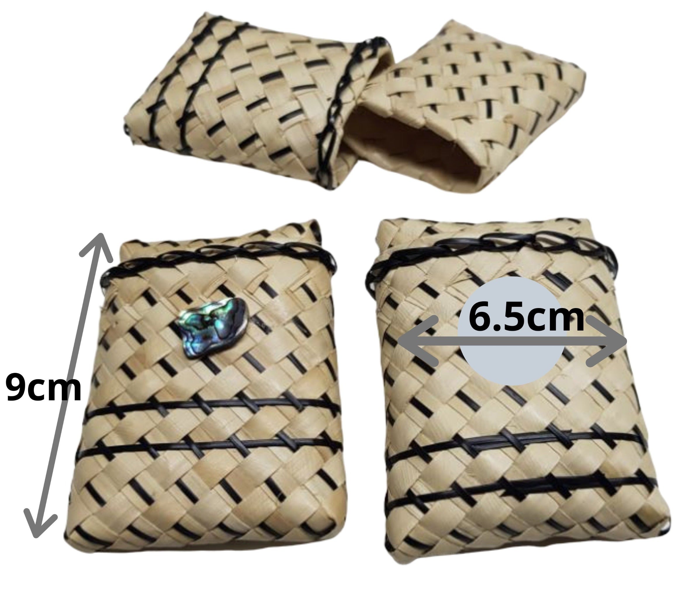 Kete Pouch with Paua