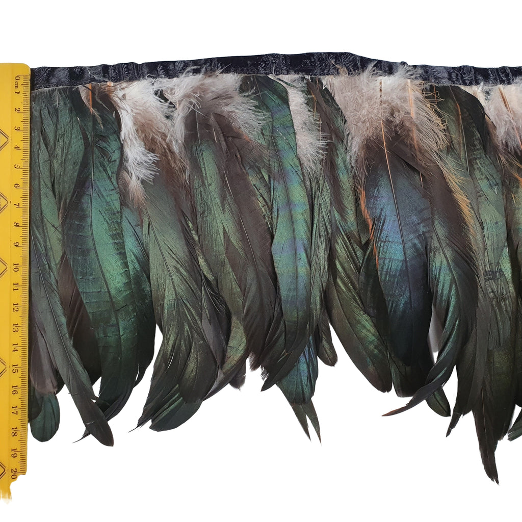 Banded feathers Maori Cloak making