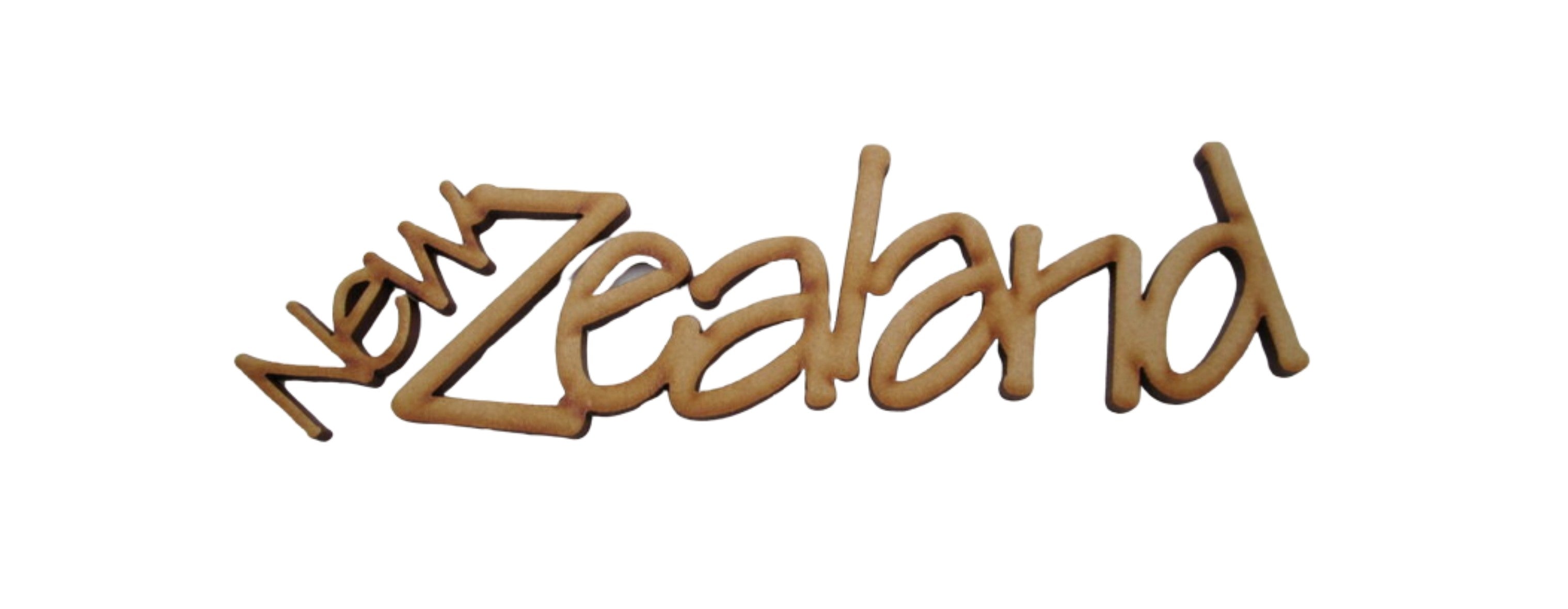 Wood Shape New Zealand (set of 5)