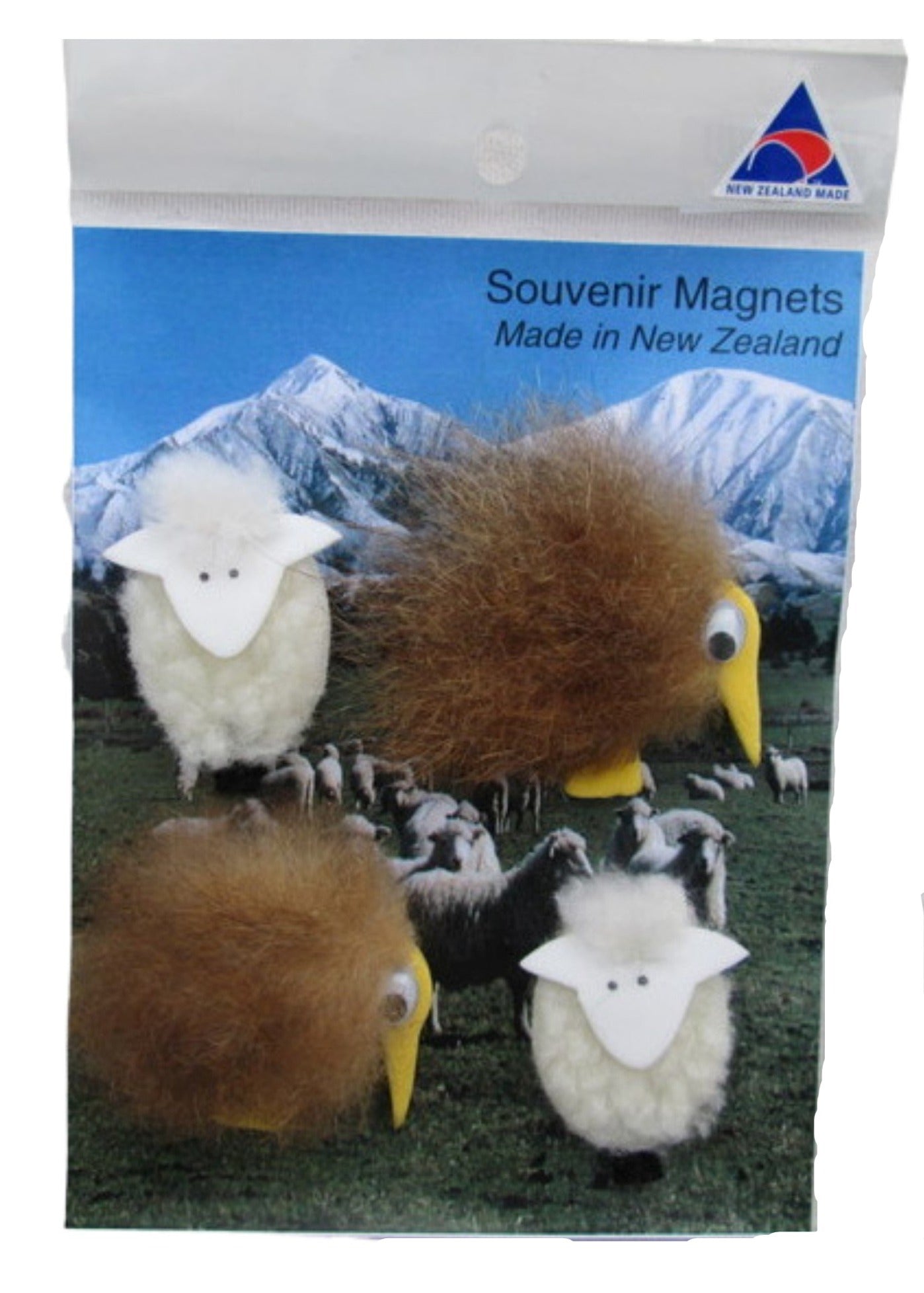 Kiwi magnet scenery with sheep