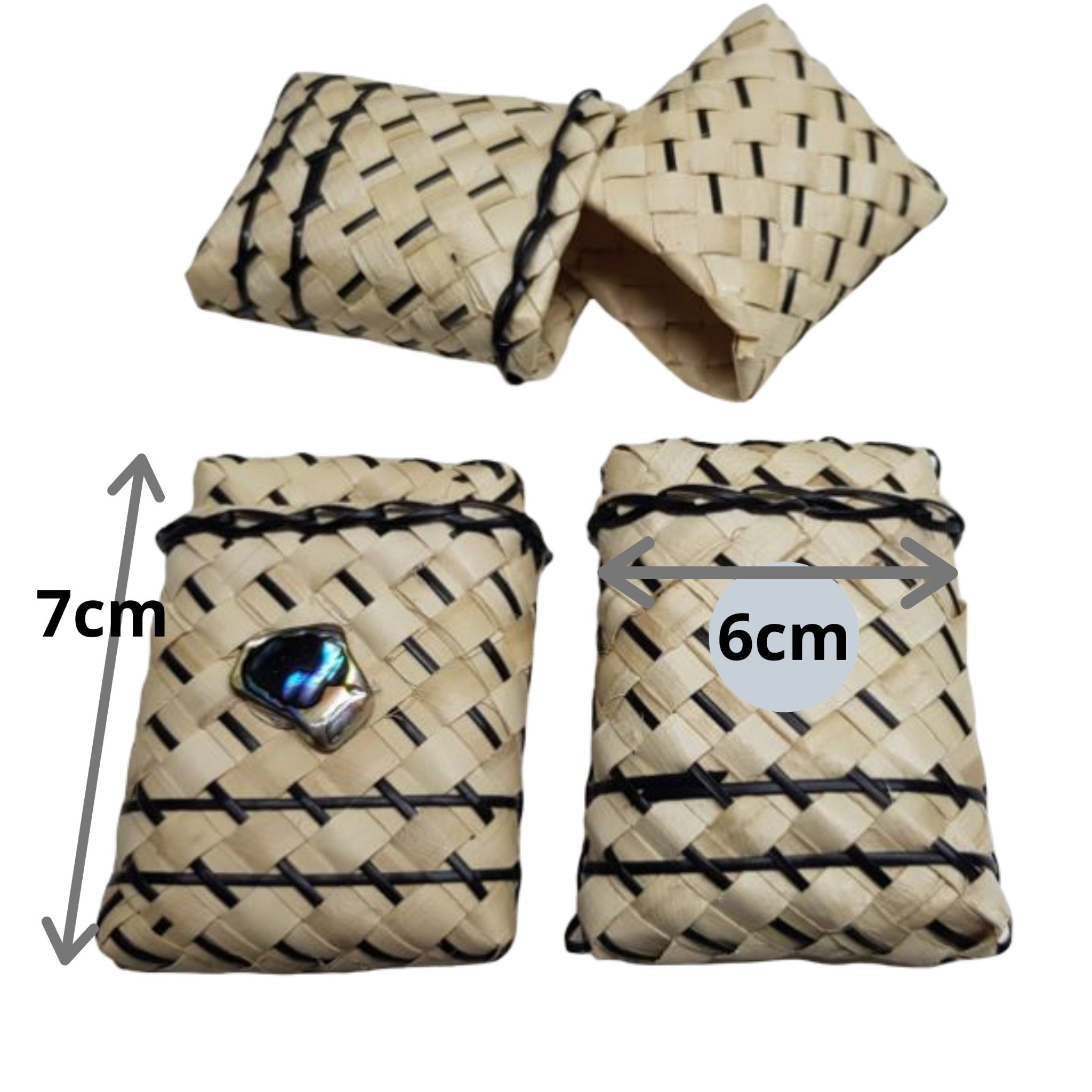 Kete Pouch with Paua