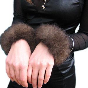 Possum fur cuffs