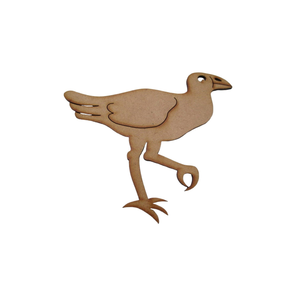 Wooden shape pukeko decoration